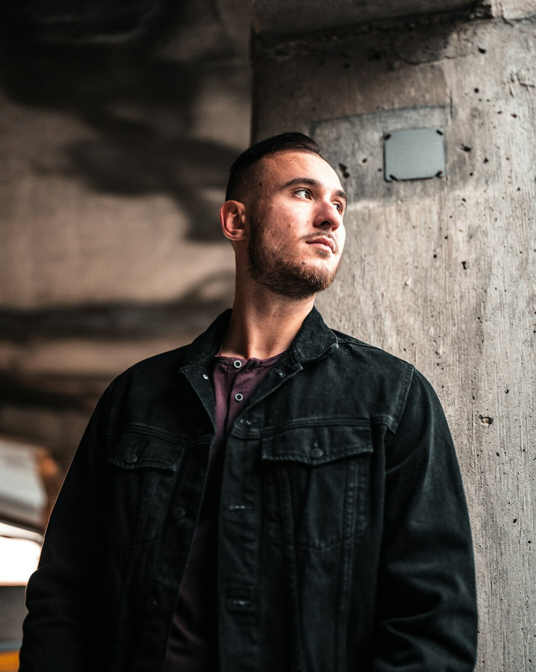 Portrait of a professional man in a dark jacket